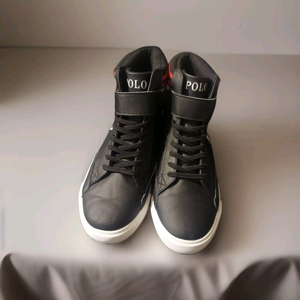 POLO RALPH LAUREN‎ Polo Ralph Boys Theron Hi Top Boot (Big Kid) Size 6.5